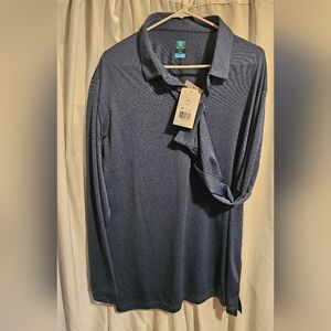 New Pro tour Men's Blue Polo Shirt XXL